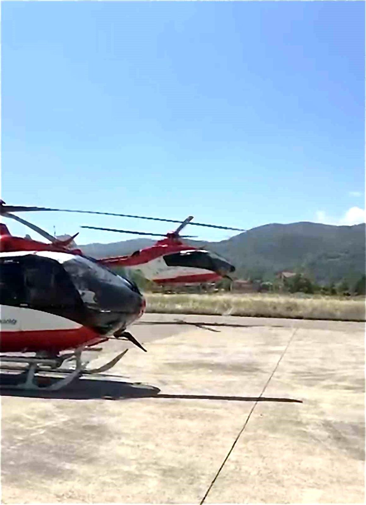 Samsun'un ambulans helikopterinden sınırları aşan nakil