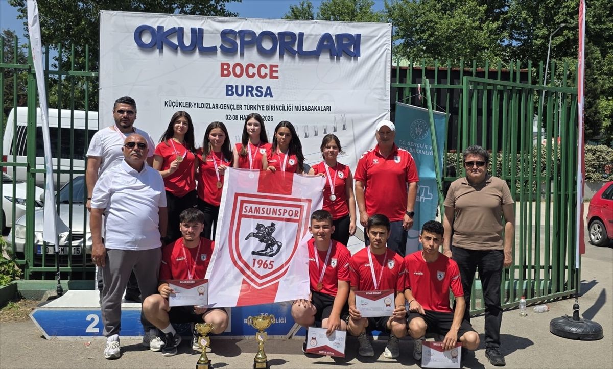 Samsun'un bocce'de üst üste ikinci kez Türkiye şampiyonluğu sevinci