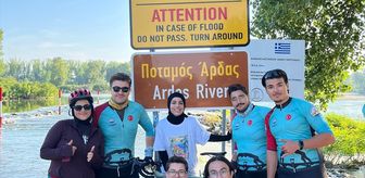 Trakya Üniversitesi Bisiklet Topluluğu Yunanistan'a pedal çevirdi
