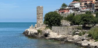 Amasra'daki tarihi Direkli Kaya'ya yazı yazılmasına ilişkin inceleme başlatıldı