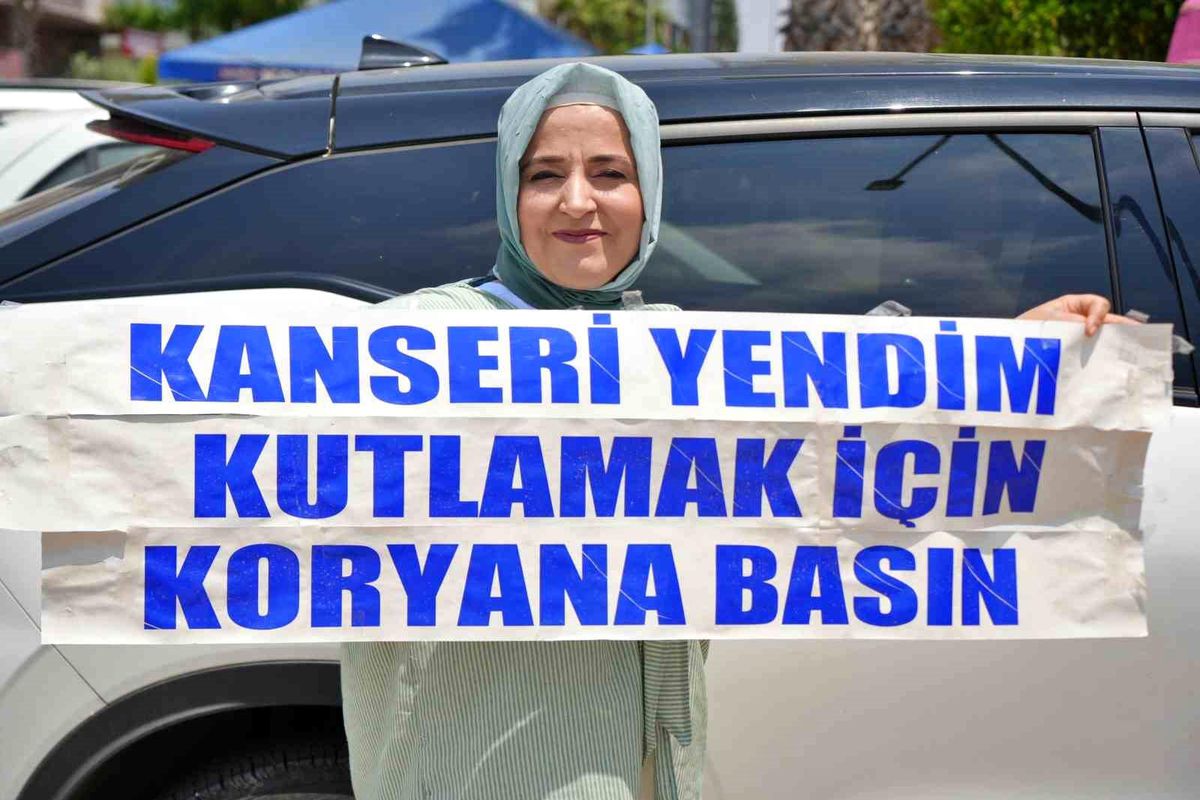 Kanseri yendi, korna ile kutladı