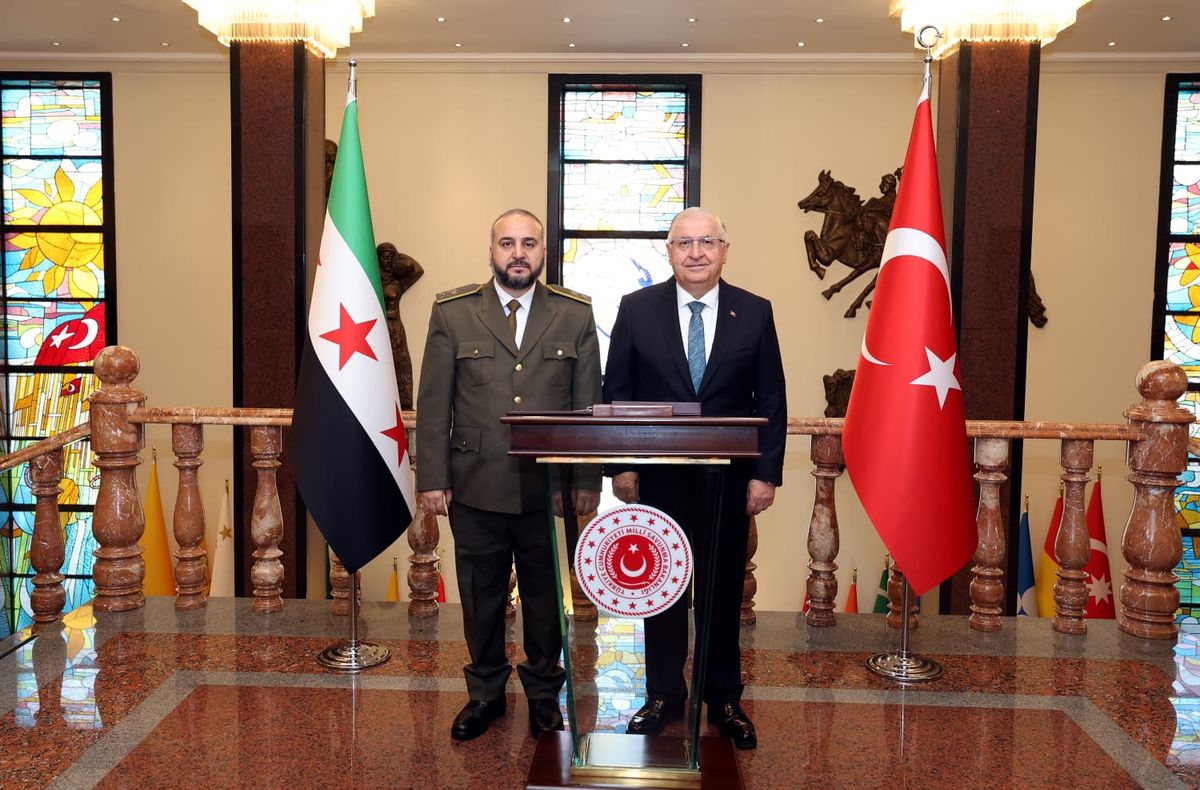 Bakan Güler, Suriyeli mevkidaşı Ebu Kasra ile bir araya geld