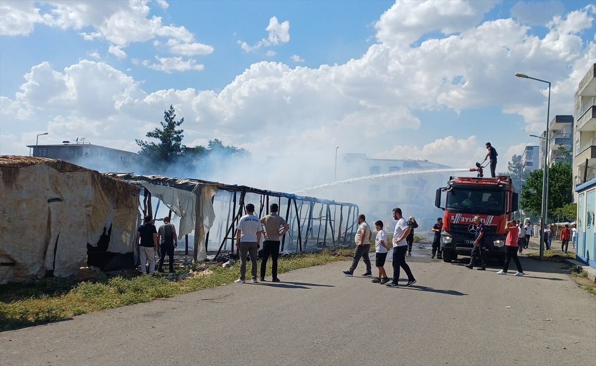 Batman'da çadırda çıkan yangın söndürüldü