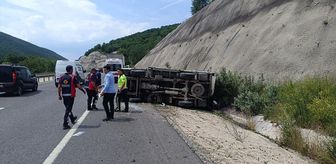 Bilecik'te kamyonetin devrilmesi sonucu 1 kişi yaralandı
