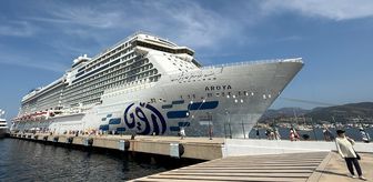 Bodrum'a 'Aroya' kruvaziyeriyle 2 bin 59 turist geldi