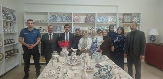 Çaykara Halk Eğitim Merkezi yıl sonu sergisi açıldı