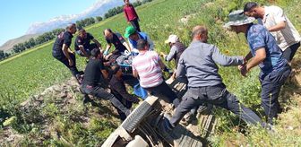 Kahramanmaraş’ta otomobil sulama kanalına uçtu: 4 yaralı