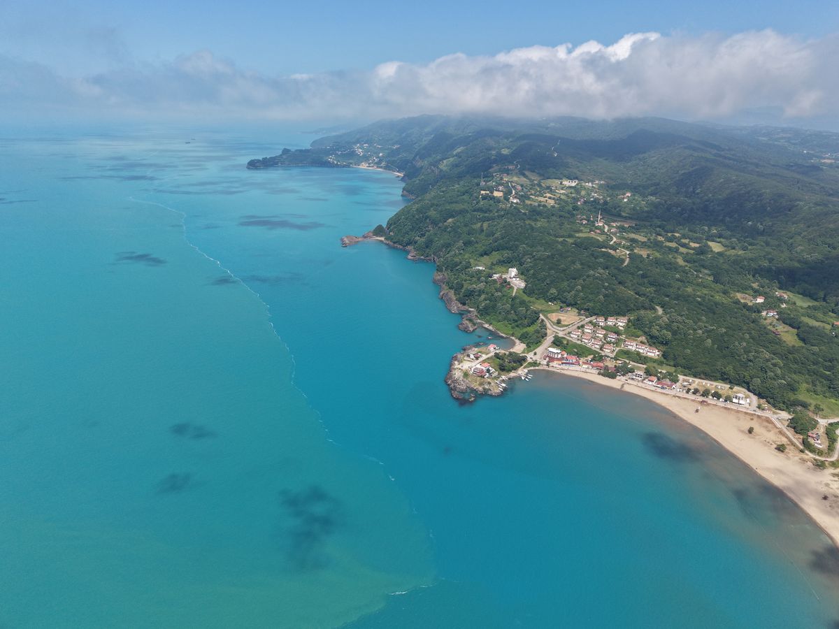 Karadeniz'de turkuaz ve mavi bir arada