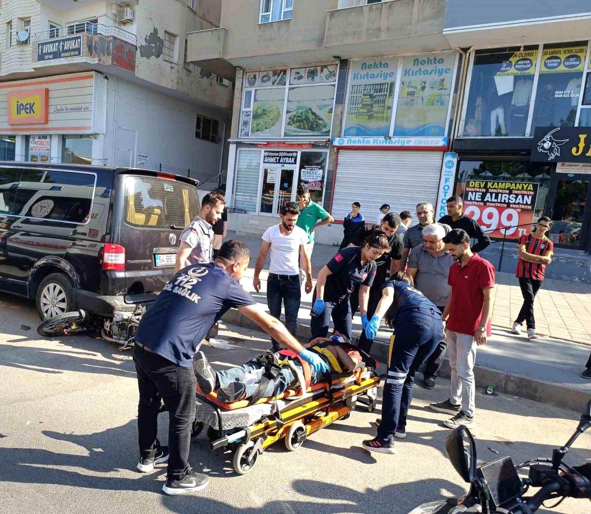 Mardin'de otomobil ile motosiklet çarpıştı: 1 yaralı