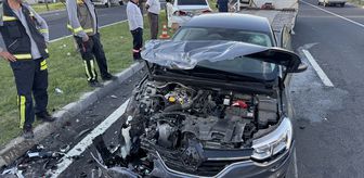 Nevşehir'de 4 otomobilin karıştığı zincirleme kazada 5 kişi yaralandı