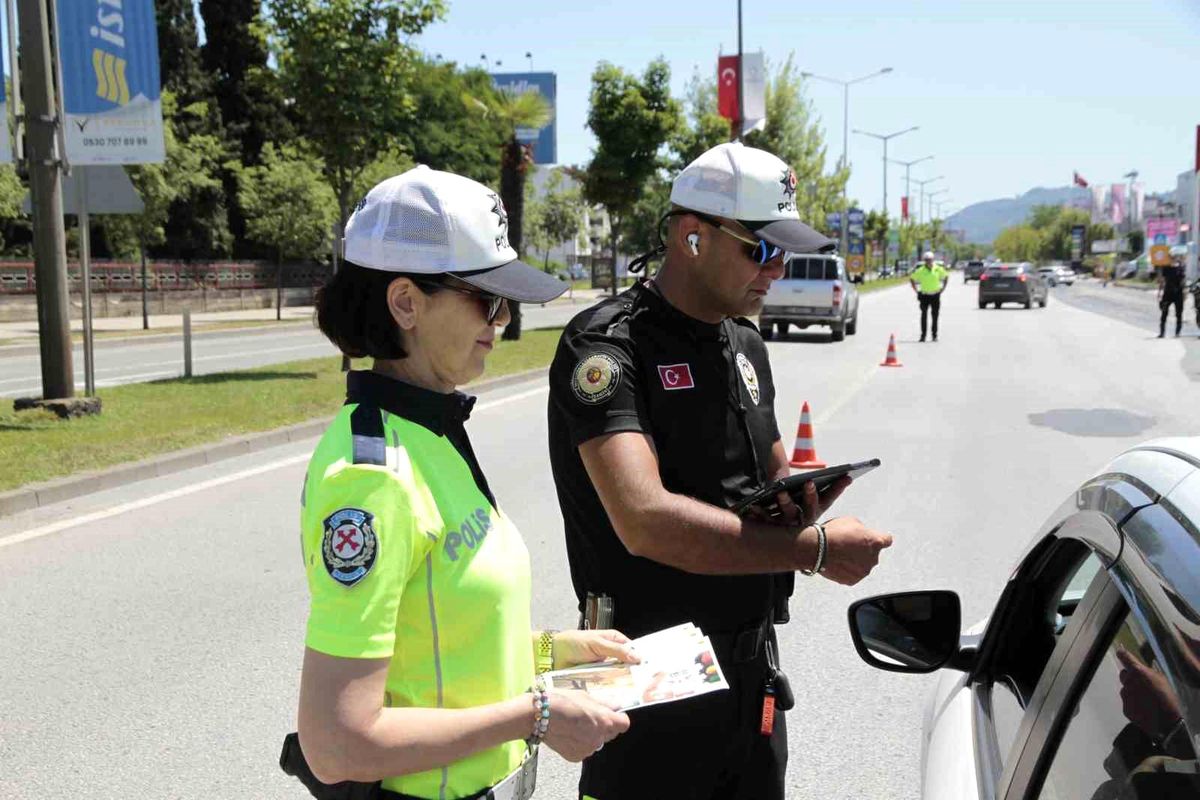 Ordu'da bir haftada 22 binden fazla araç ve sürücüsü denetle
