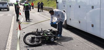 Ordu'da emniyet şeridindeki otobüse çarpan motosikletin sürücüsü öldü