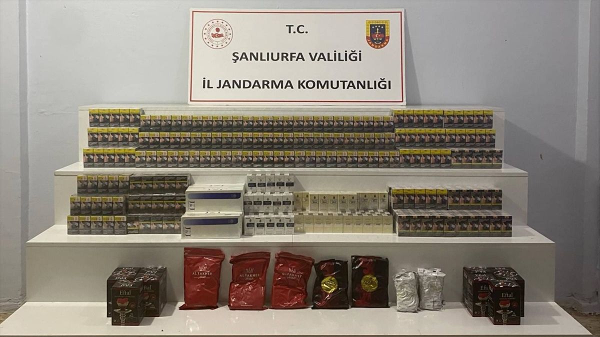 Şanlıurfa'da kaçakçılık operasyonunda 22 şüpheli hakkında ad