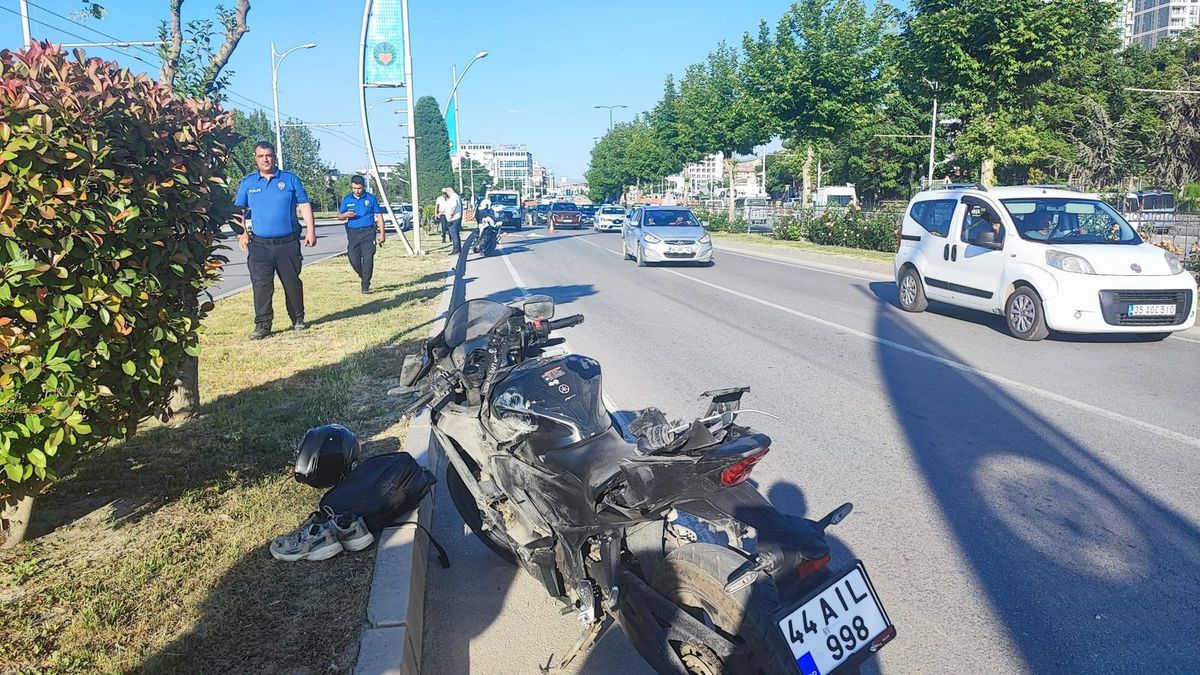 Malatya'da motosiklet kazası: Şehit pilotun kardeşi hayatını