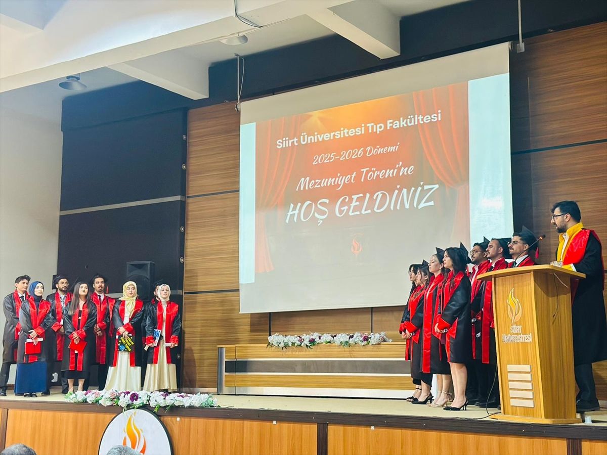 Siirt Üniversitesi Tıp Fakültesi Mezuniyet Töreni düzenlendi
