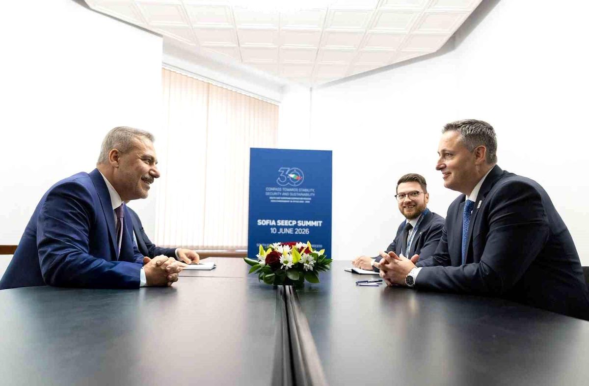 Fidan, Bulgaristan'da Becirovic ile Görüştü