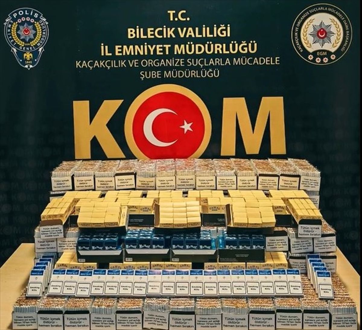 Bilecik'te 28 bin 500 doldurulmuş makaron ele geçirildi
