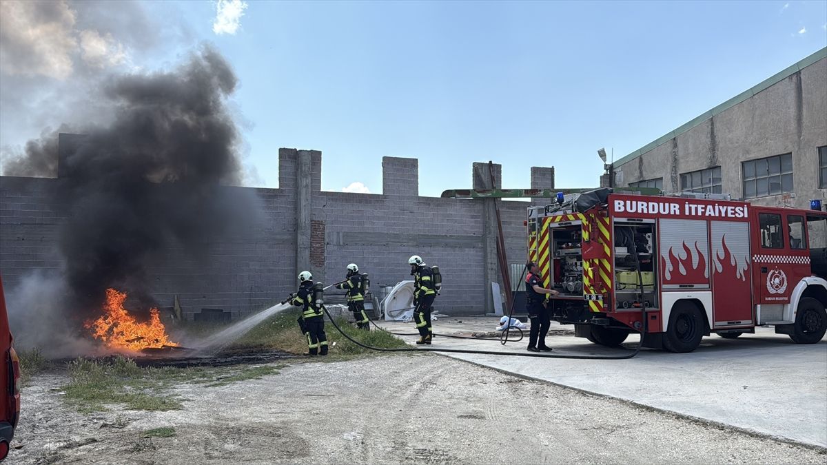 Burdur'da fırtına tatbikatı gerçekleştirildi