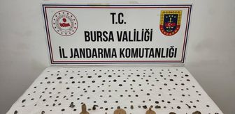 Bursa'da tarihi eser operasyonunda 202 sikke ve obje ele geçirildi