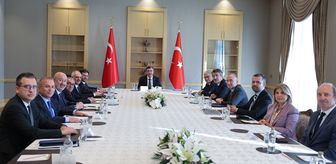 Cumhurbaşkanı Yardımcısı Yılmaz, Cumhurbaşkanlığı Ekonomi Politikaları Kurulu üyeleriyle görüştü