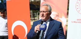 Edirne'de Mesleki Eğitim Fuarı'nda öğrencilere meslek tanıtımı