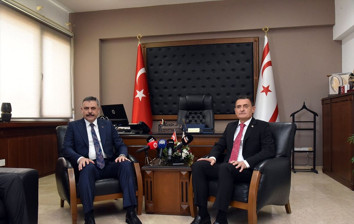 İçişleri Bakanı Çiftçi, KKTC İçişleri Bakanı Oğuz'u ziyaret 