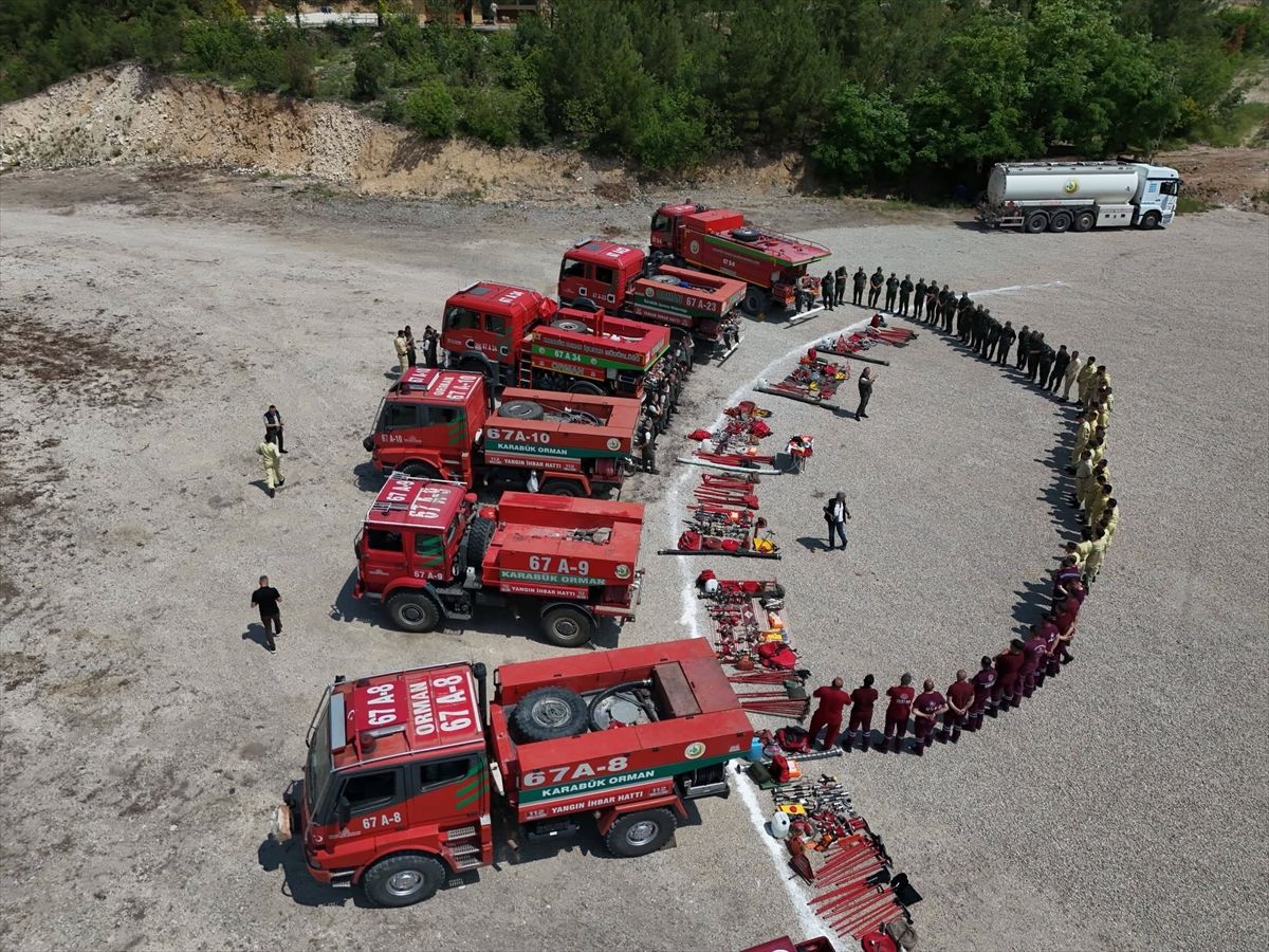 Karabük'te orman yangını tatbikatı yapıldı