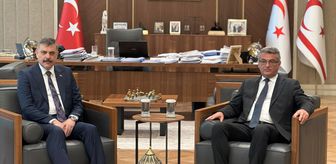KKTC Cumhurbaşkanı Erhürman, İçişleri Bakanı Çiftçi'yi kabul etti
