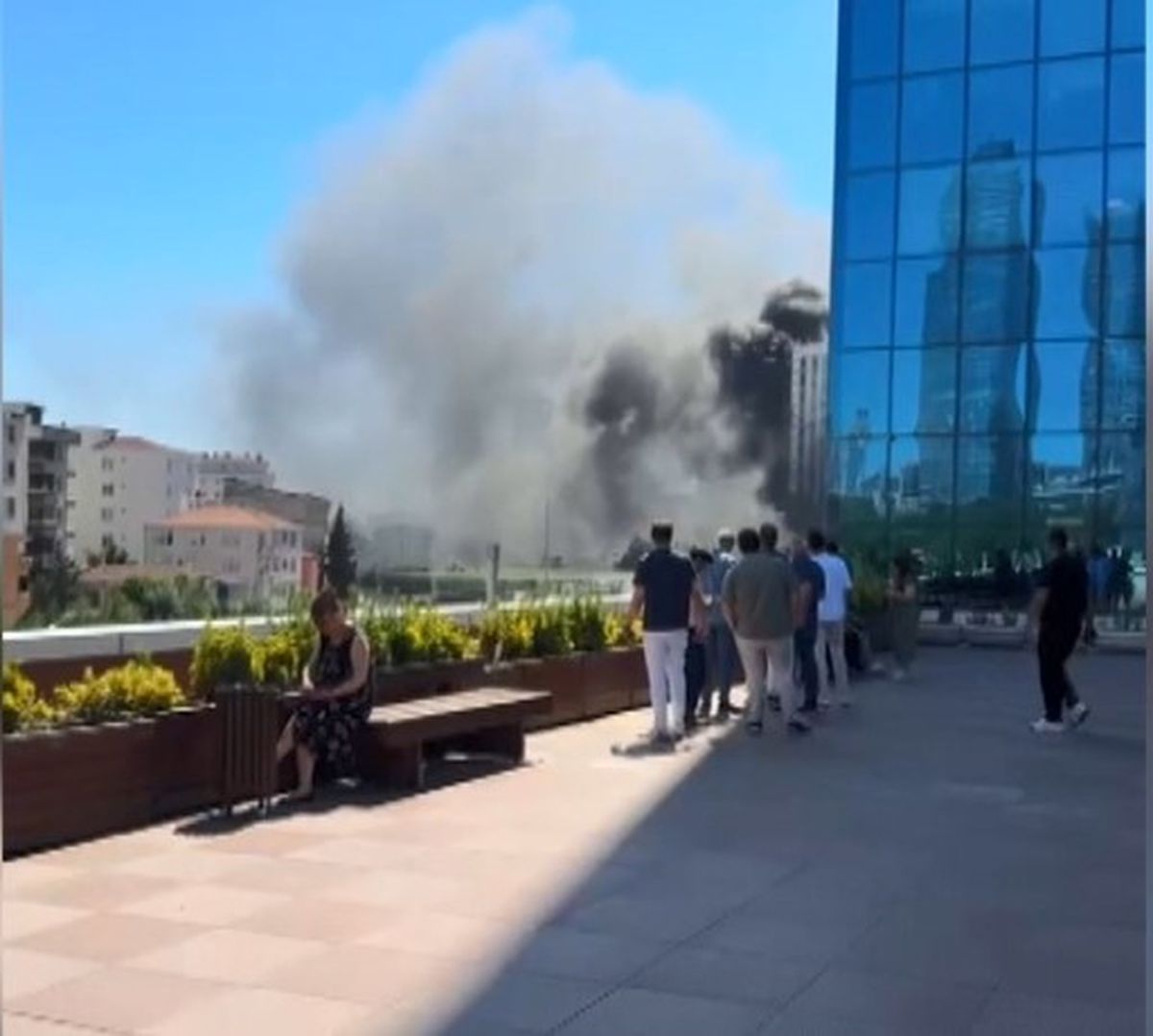 Maltepe'de inşaatta yangın çıktı