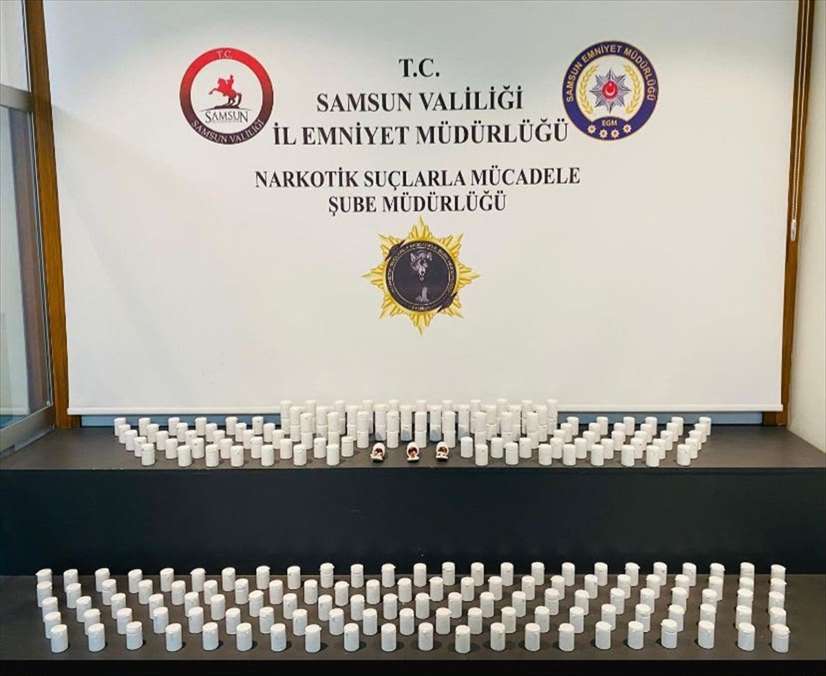 Samsun'da 11 bin 650 uyuşturucu hap ele geçirildi