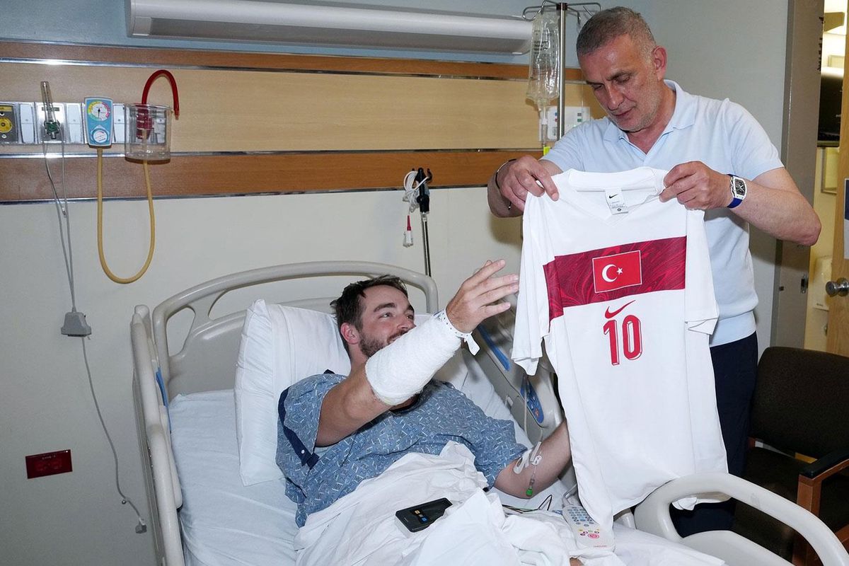 TFF Başkanı Hacıosmanoğlu, kaza geçiren ABD'li pol