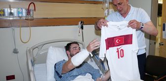 TFF Başkanı Hacıosmanoğlu'ndan kaza geçiren polis memuruna ziyaret