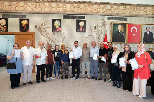 Aksu'da 12 vatandaş tapularıyla buluştu