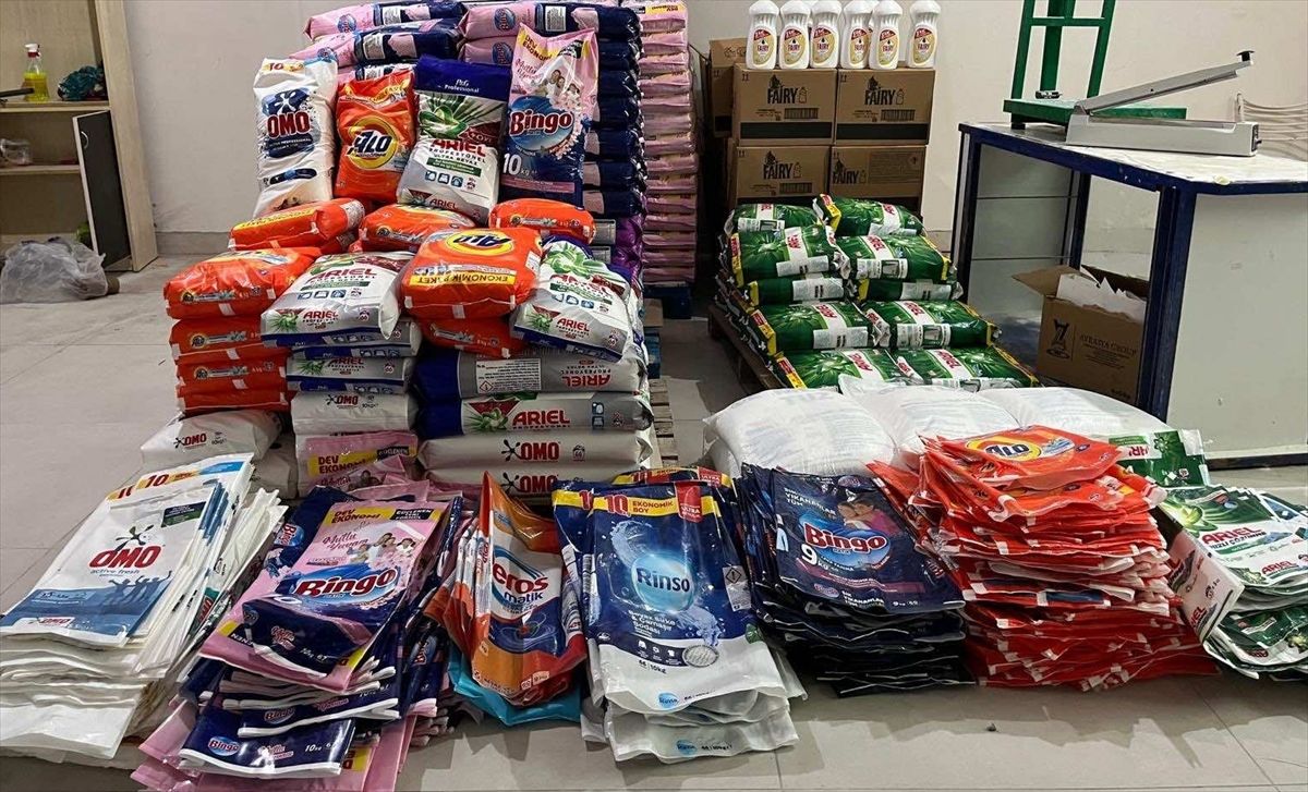 Başkentte 3 ton sahte deterjan ele geçirildi