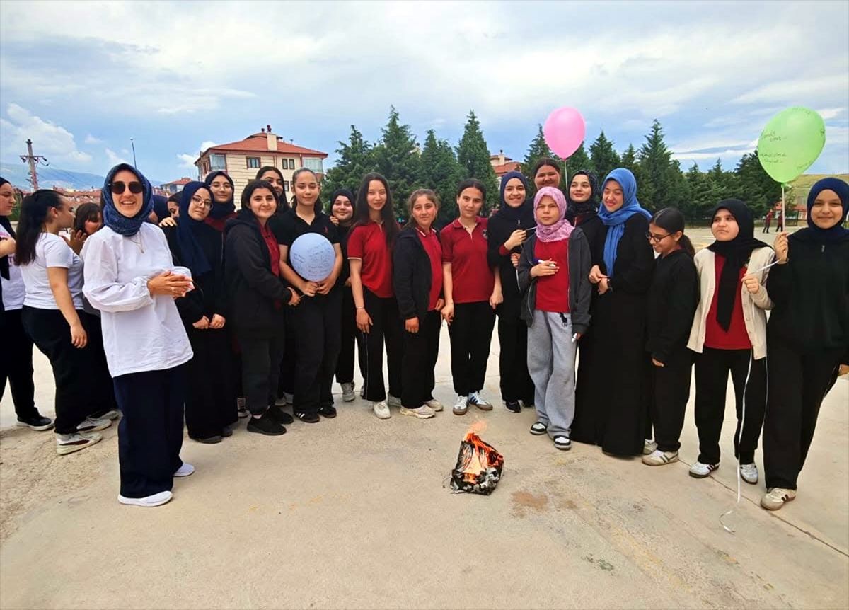 Beypazarı'nda LGS kaygısına karşı sembolik etkinlik