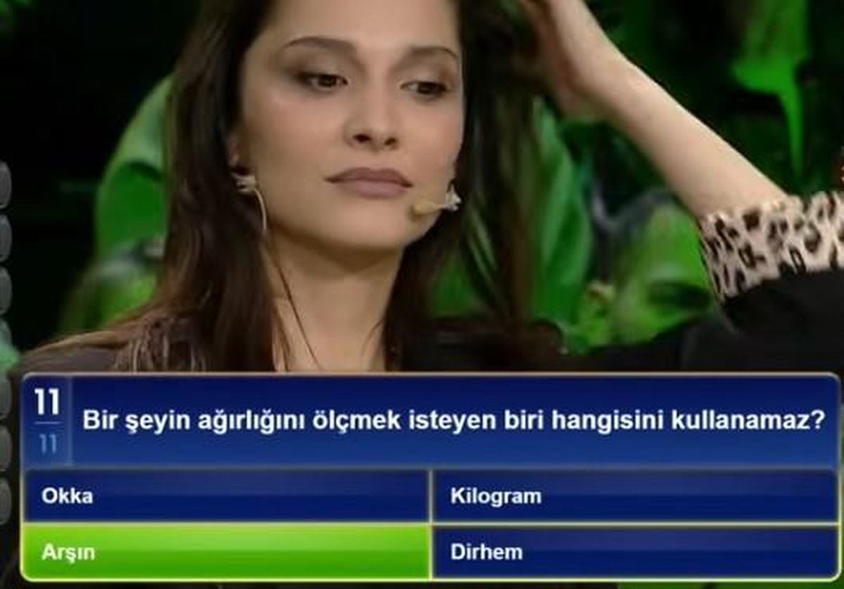 Bir şeyin ağırlığını ölçmek isteyen biri hangisini kullanama