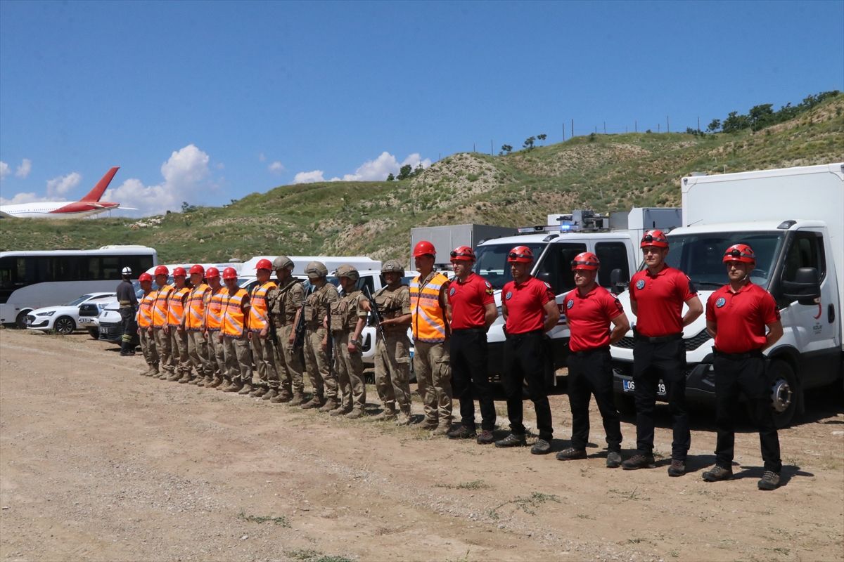 Çankırı'da başarılı heyelan tatbikatı