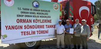 Durağan'da orman köylerine su tankeri tahsis edildi
