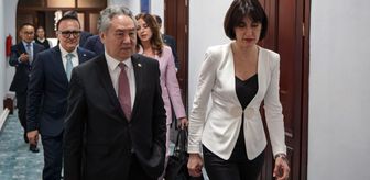 Kırgızistan ve Gürcistan dışişleri bakanları, Bişkek'te bir araya geldi