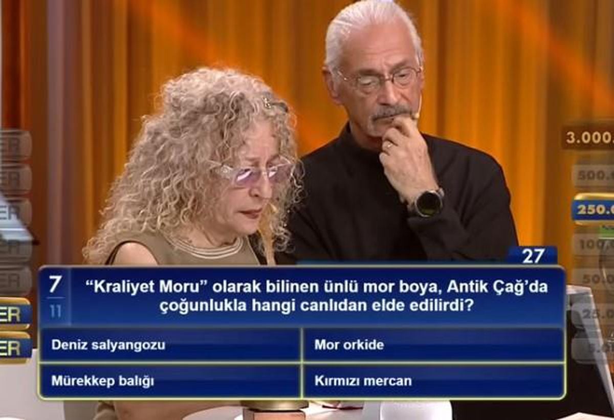 "Kraliyet Moru" olarak bilinen ünlü mor boya, Antik Çağ'da ç