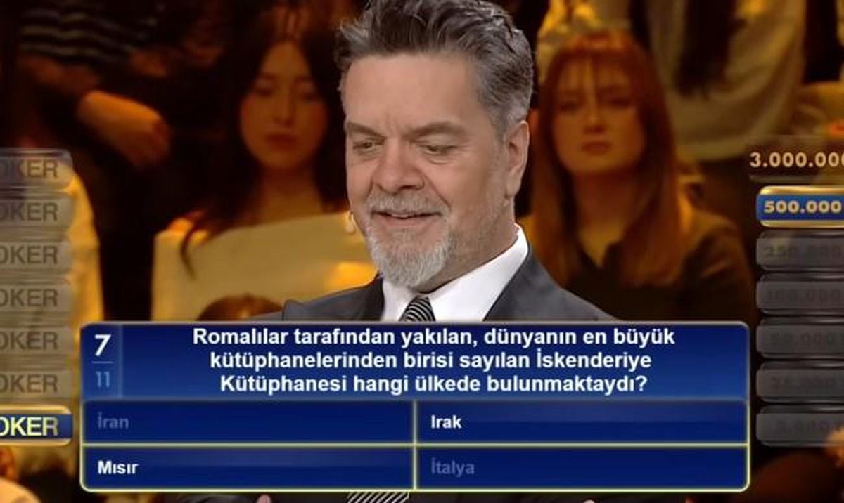 Beyazıt Öztürk'ün sunduğu Beyaz'la Joker programından bir kare.