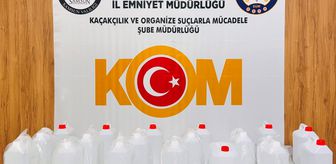 Samsun'da 90 litre etil alkol ele geçirildi