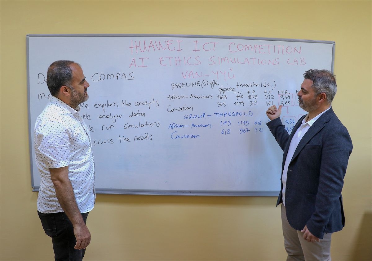 Van YYÜ'den Huawei yarışmasında yapay zeka etiğiyle dünya üçüncülüğü