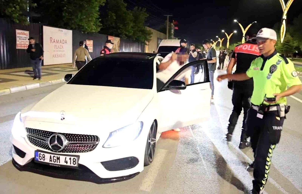 Aksaray'da ehliyetsiz sürücüye 202 bin lira ceza