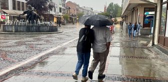 Edirne'de sağanak etkili oldu