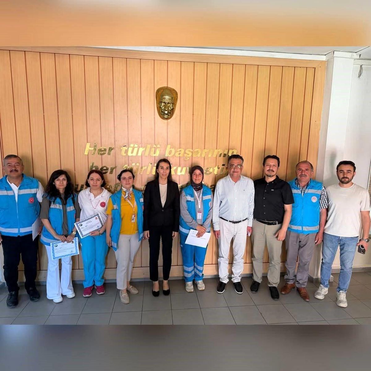 Gerze'de sağlık personeline başarı belgesi