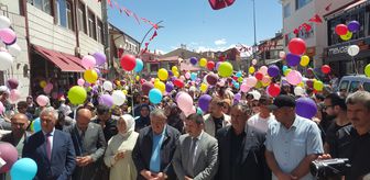 Gümüşhane'de DMD hastası Eymen Kayra için gökyüzüne balonlar bırakıldı
