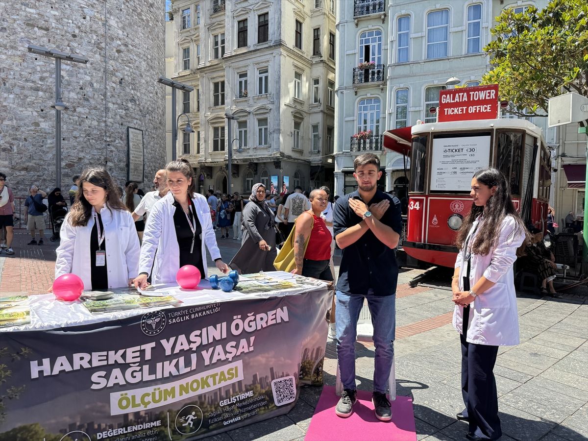 İstanbul'da 'Hareket Yaşını Öğren, Sağlıklı Yaşa' etkinliği düzenlendi
