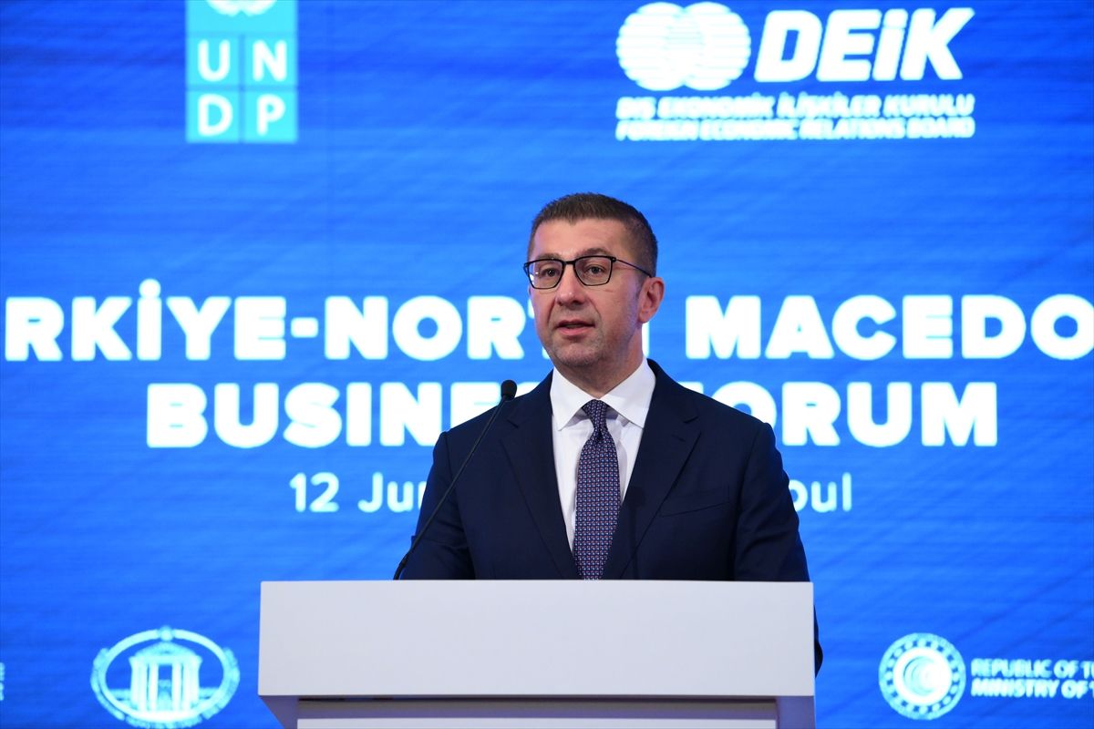 Kuzey Makedonya Başbakanı Mickoski, 'Türkiye-Kuzey Makedonya İş Forumu'nda konuştu Açıklaması