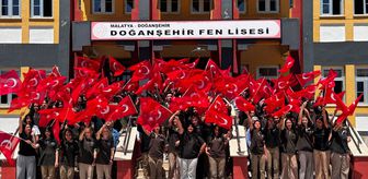 Malatya'da Doğanşehir Fen Lisesi'nden A Milli Futbol Takımı'na destek